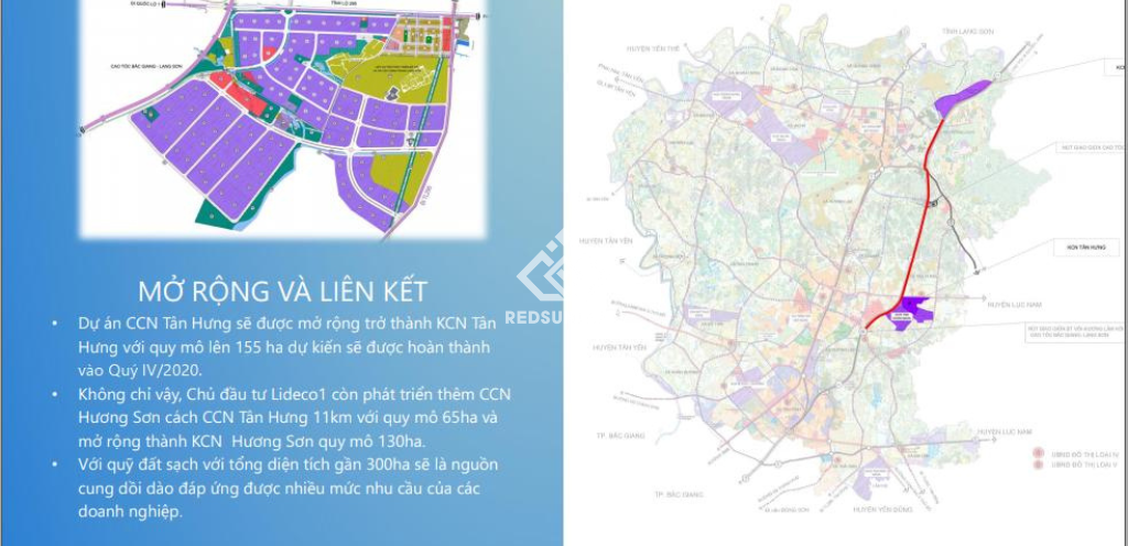 Đất trong KCN Tân Hưng Bắc Giang