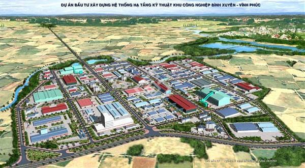 Đất trong khu công nghiệp Bình Xuyên